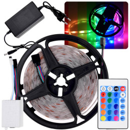 LED-Streifen 5m RGB +...