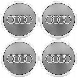 Abdeckkappen AUDI 69 mm grau