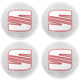 SEAT Endkappen 55 mm silber