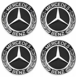 Kappen MERCEDES 75 mm Schwarz