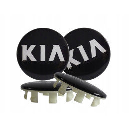 Emblemkappen Schwarz KIA 58...
