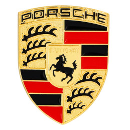 Porsche Wappen - Gold...