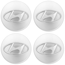 Kappen Hyundai 60 mm Silber