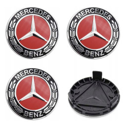 Mercedes-Embleme 75 mm Satz...