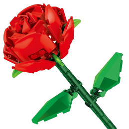 Rote Rose Muster Bauklötze...