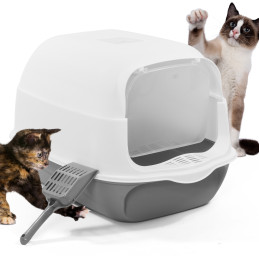 Geschlossene Katzentoilette...