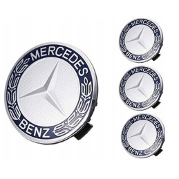 Mercedes-Embleme 75 mm Satz...