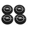 Schwarze Opel-Embleme 59 mm Satz mit 4 Stück
